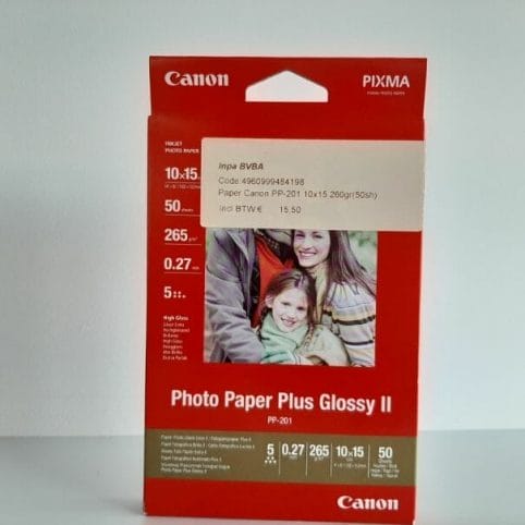Canon Pixma PP-201 fotopapier - 50 vellen - 10x15