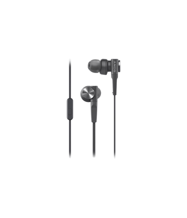 SONY MDRXB55APB.CE7 EXTRABASS IN-EAR HEADPH WITH REMOTE MIC Black