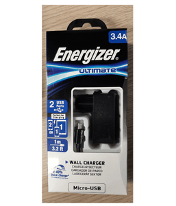 Energizer lader met USB-A to Micro-USB kabel - 1m