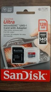SanDisk Ultra MicroSDXC UHS-I 128GB met adapter