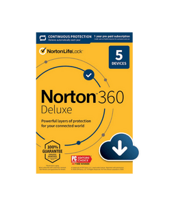 Norton 360 Deluxe - 5 toestellen - 1 jaar