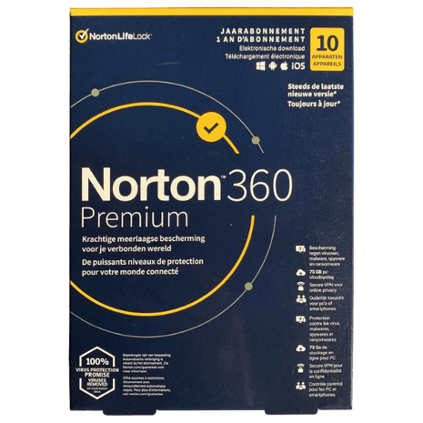 Norton 360 Premium - 10 apparaten - 1 jaar