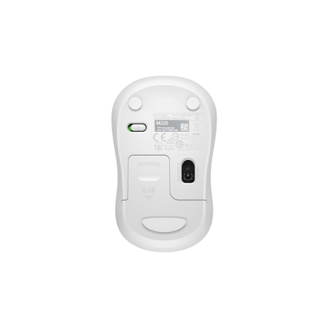 Logitech M220 Silent Wireless Mouse - White